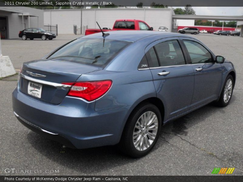 Sapphire Crystal Metallic / Black 2011 Chrysler 200 Limited