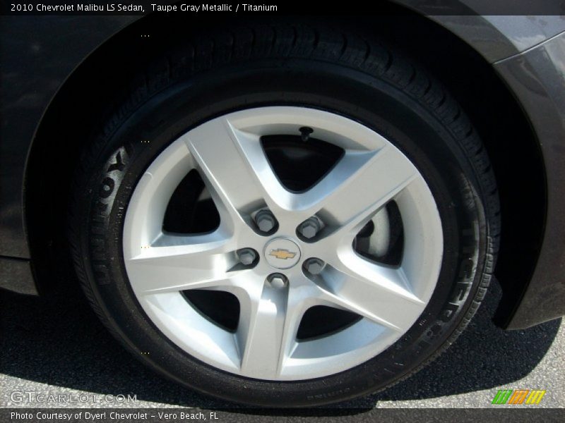 Taupe Gray Metallic / Titanium 2010 Chevrolet Malibu LS Sedan
