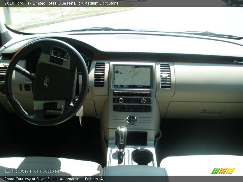 Steel Blue Metallic / Medium Light Stone 2010 Ford Flex Limited