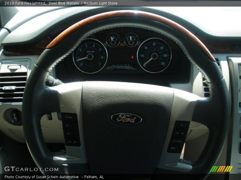 Steel Blue Metallic / Medium Light Stone 2010 Ford Flex Limited