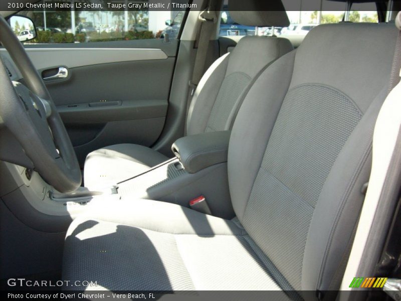 Taupe Gray Metallic / Titanium 2010 Chevrolet Malibu LS Sedan