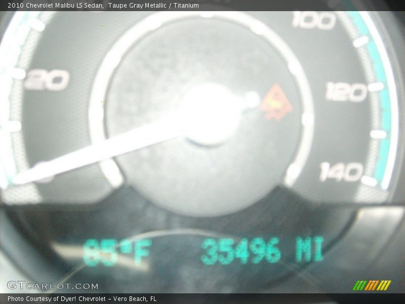 Taupe Gray Metallic / Titanium 2010 Chevrolet Malibu LS Sedan