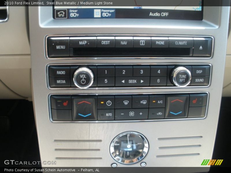 Steel Blue Metallic / Medium Light Stone 2010 Ford Flex Limited