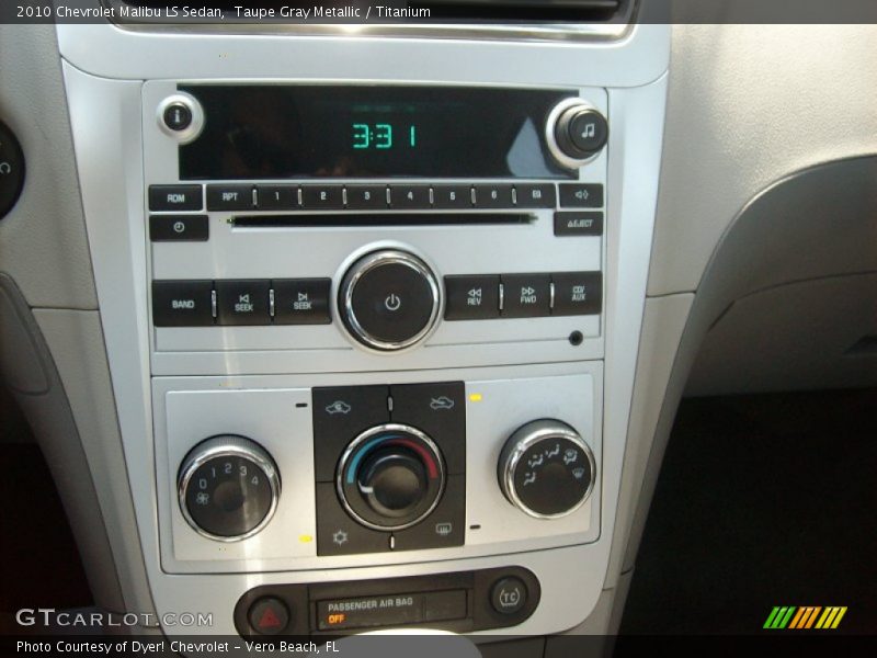 Taupe Gray Metallic / Titanium 2010 Chevrolet Malibu LS Sedan