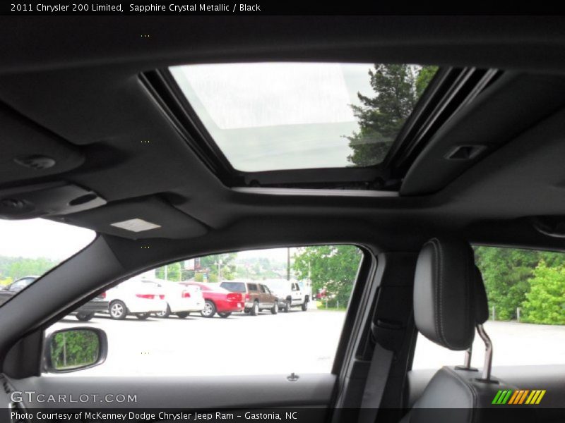 Sapphire Crystal Metallic / Black 2011 Chrysler 200 Limited