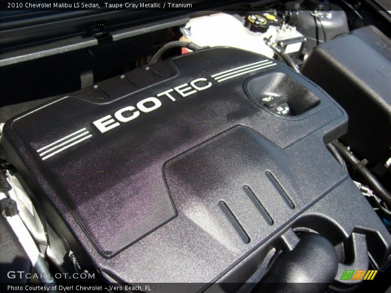 Taupe Gray Metallic / Titanium 2010 Chevrolet Malibu LS Sedan