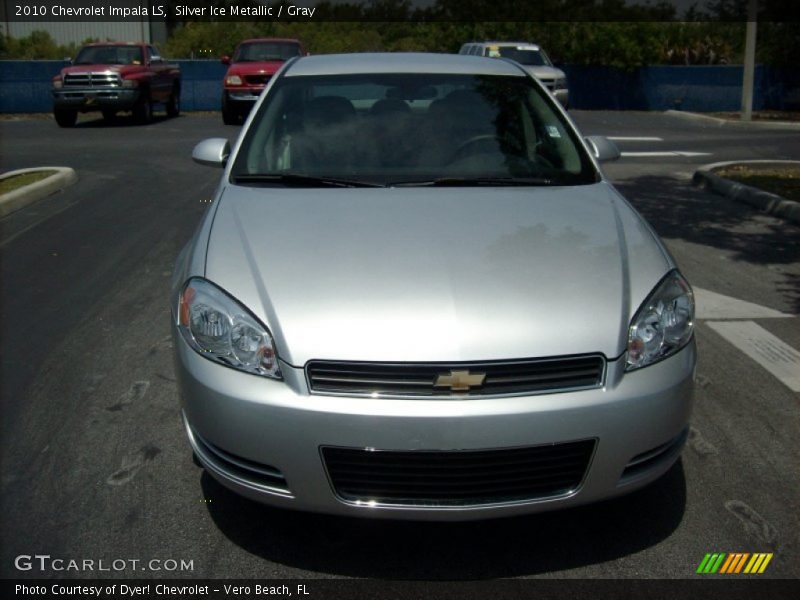 Silver Ice Metallic / Gray 2010 Chevrolet Impala LS