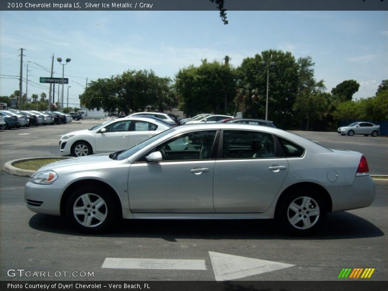Silver Ice Metallic / Gray 2010 Chevrolet Impala LS
