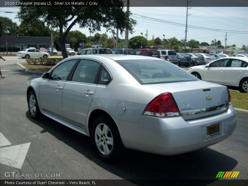 Silver Ice Metallic / Gray 2010 Chevrolet Impala LS