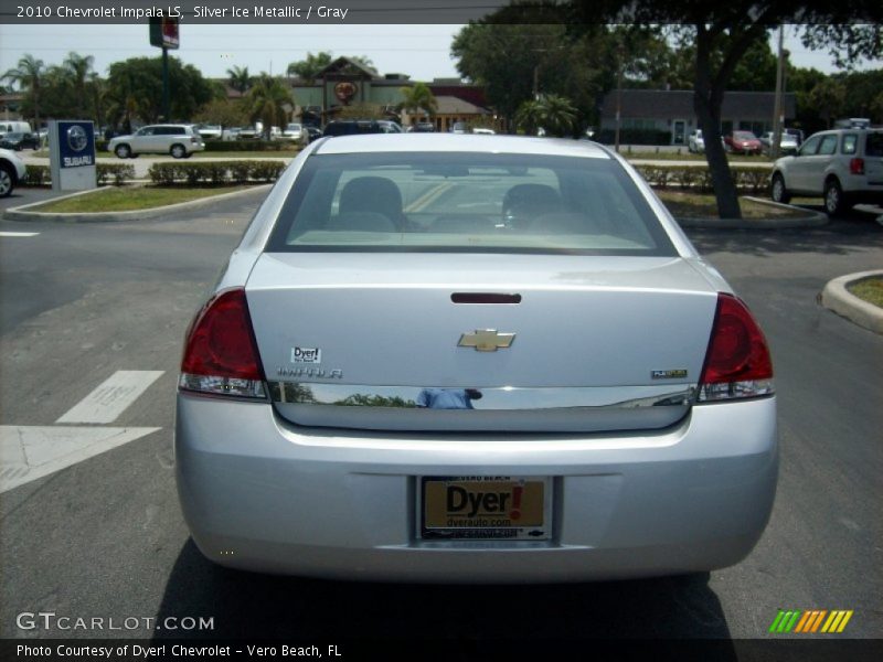 Silver Ice Metallic / Gray 2010 Chevrolet Impala LS