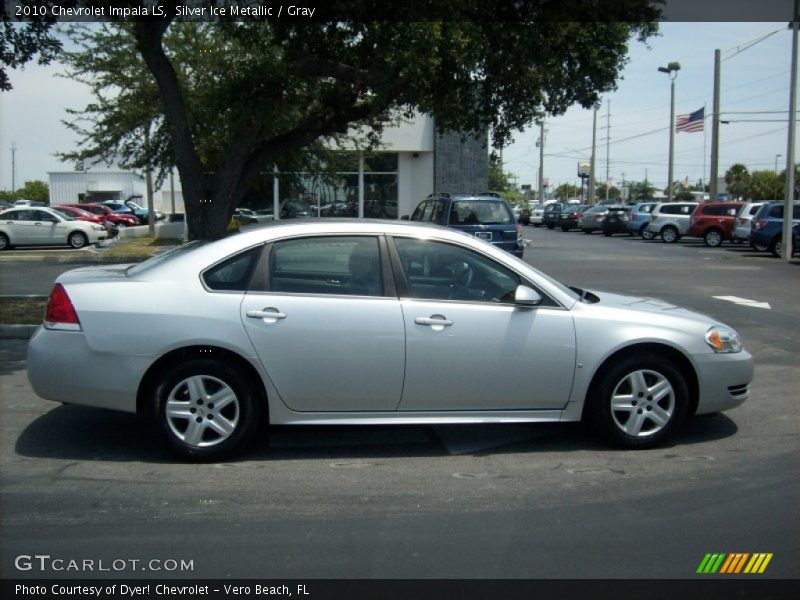 Silver Ice Metallic / Gray 2010 Chevrolet Impala LS