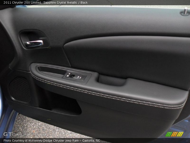 Sapphire Crystal Metallic / Black 2011 Chrysler 200 Limited