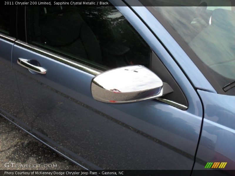 Sapphire Crystal Metallic / Black 2011 Chrysler 200 Limited