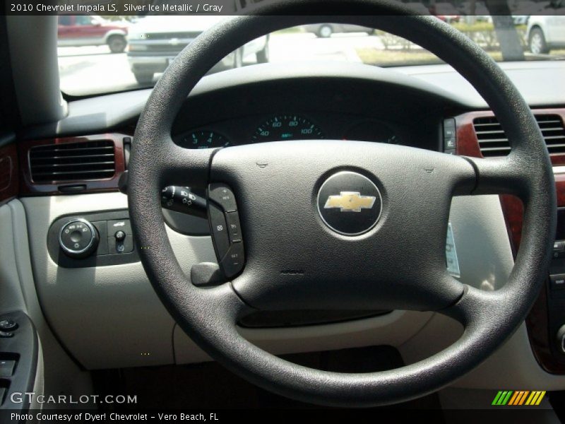 Silver Ice Metallic / Gray 2010 Chevrolet Impala LS