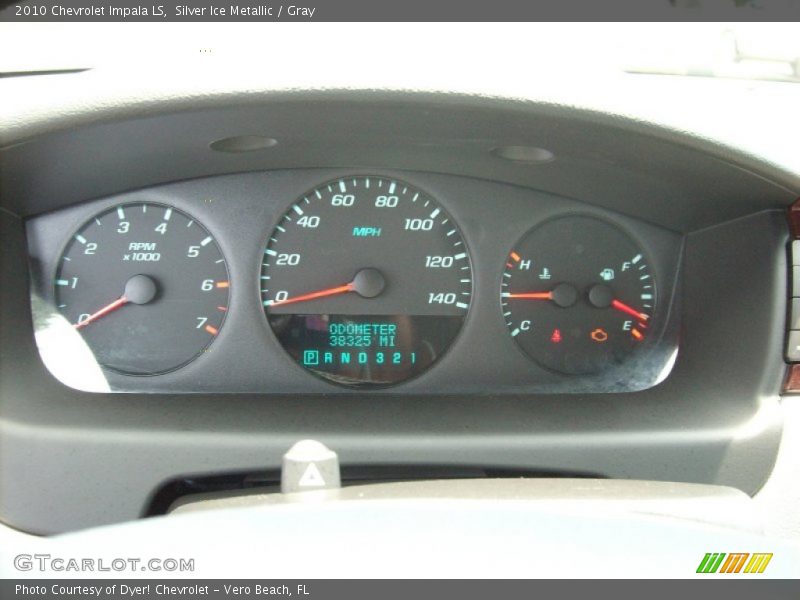 Silver Ice Metallic / Gray 2010 Chevrolet Impala LS