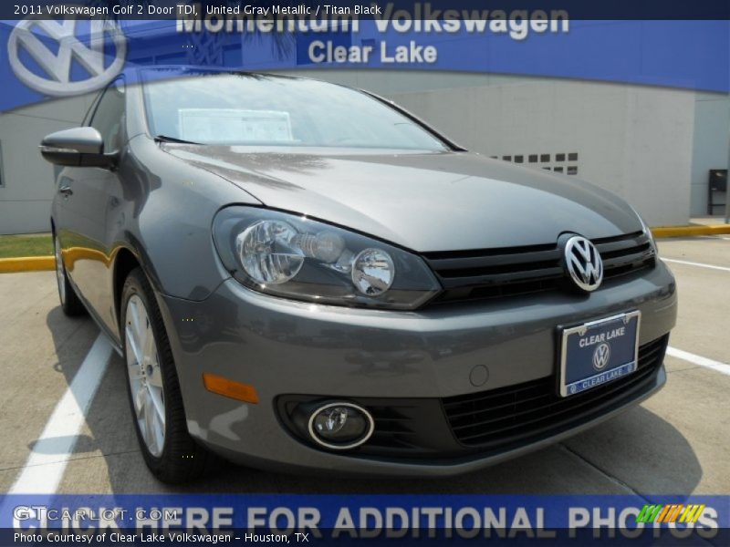United Gray Metallic / Titan Black 2011 Volkswagen Golf 2 Door TDI
