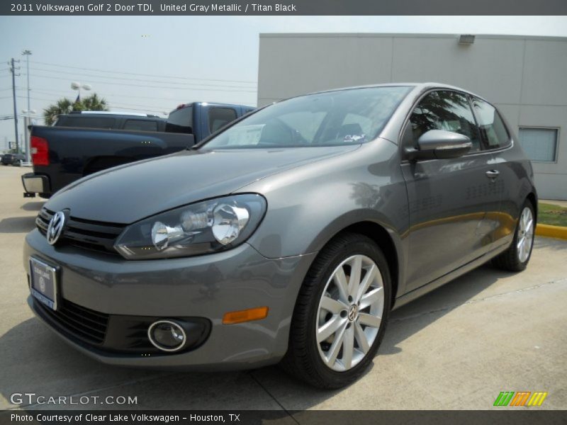 United Gray Metallic / Titan Black 2011 Volkswagen Golf 2 Door TDI