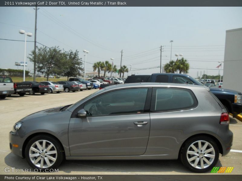 United Gray Metallic / Titan Black 2011 Volkswagen Golf 2 Door TDI