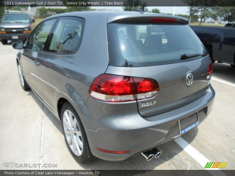 United Gray Metallic / Titan Black 2011 Volkswagen Golf 2 Door TDI