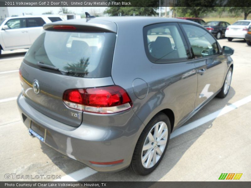 United Gray Metallic / Titan Black 2011 Volkswagen Golf 2 Door TDI