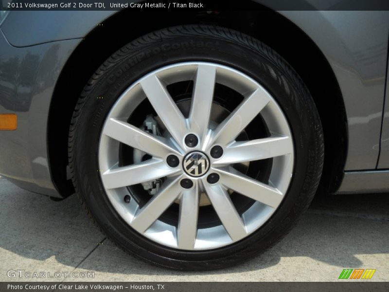 United Gray Metallic / Titan Black 2011 Volkswagen Golf 2 Door TDI