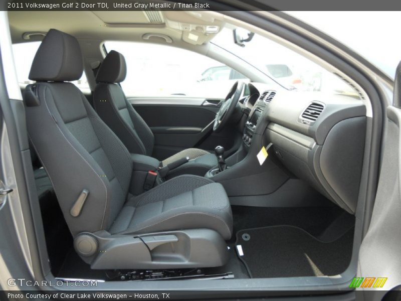 United Gray Metallic / Titan Black 2011 Volkswagen Golf 2 Door TDI