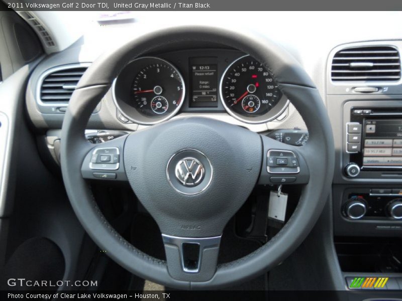 United Gray Metallic / Titan Black 2011 Volkswagen Golf 2 Door TDI