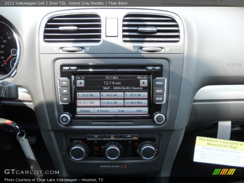 United Gray Metallic / Titan Black 2011 Volkswagen Golf 2 Door TDI