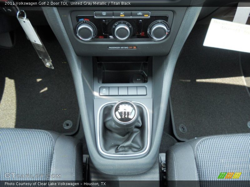 United Gray Metallic / Titan Black 2011 Volkswagen Golf 2 Door TDI