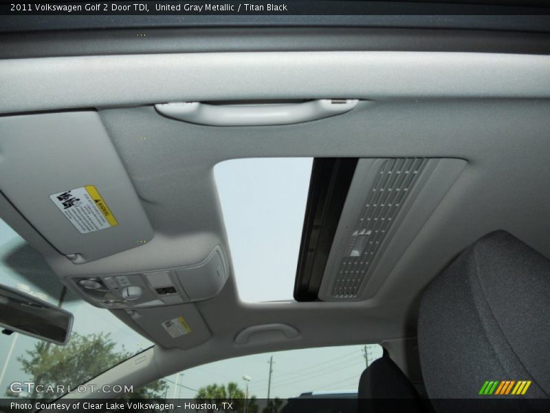 United Gray Metallic / Titan Black 2011 Volkswagen Golf 2 Door TDI