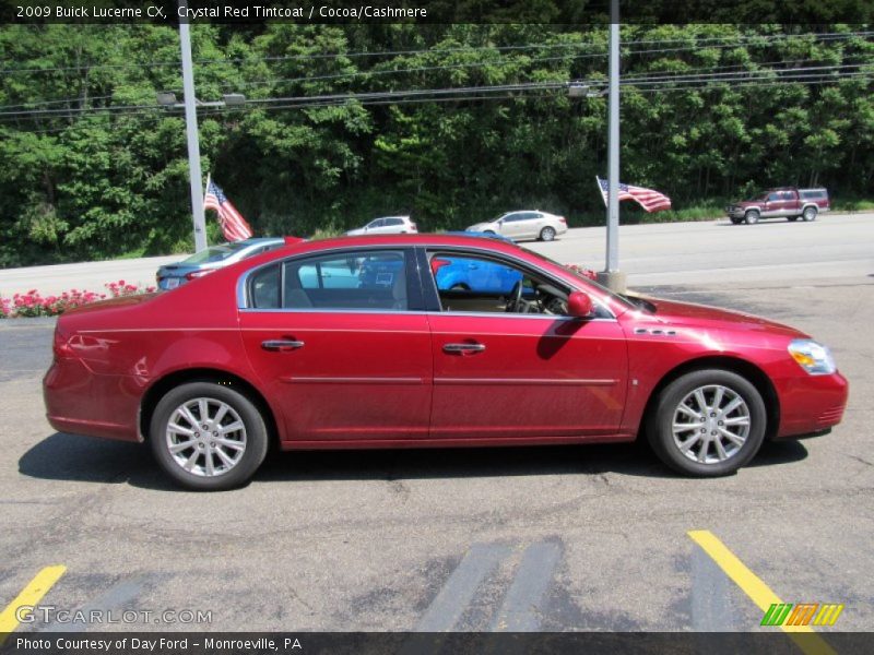 Crystal Red Tintcoat / Cocoa/Cashmere 2009 Buick Lucerne CX
