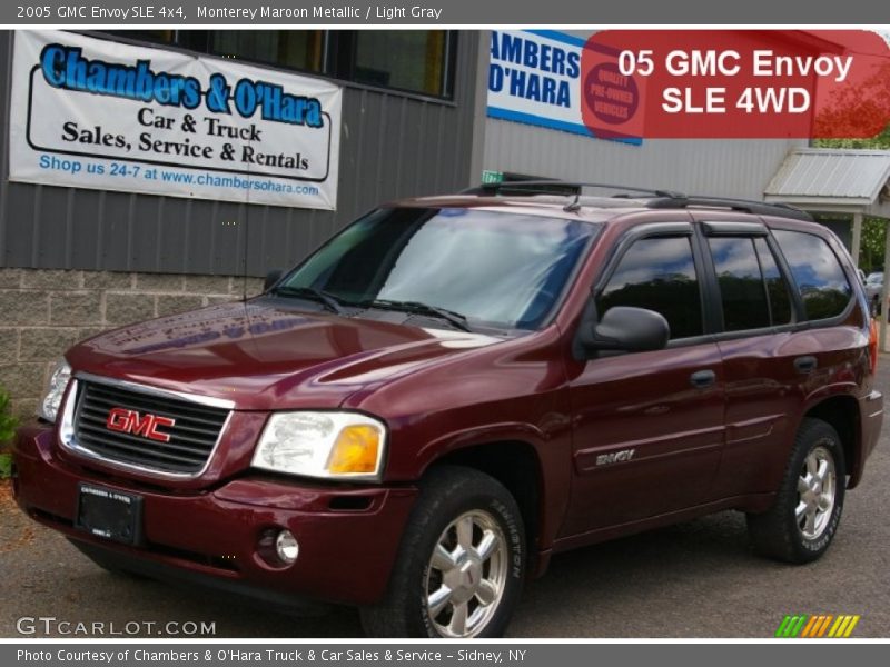 Monterey Maroon Metallic / Light Gray 2005 GMC Envoy SLE 4x4