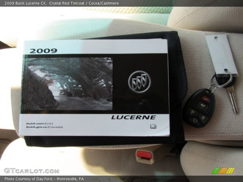 Crystal Red Tintcoat / Cocoa/Cashmere 2009 Buick Lucerne CX