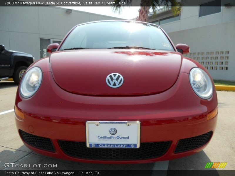 Salsa Red / Cream Beige 2008 Volkswagen New Beetle SE Convertible