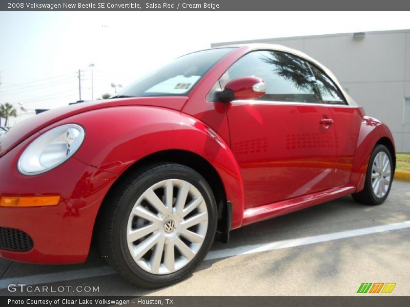 Salsa Red / Cream Beige 2008 Volkswagen New Beetle SE Convertible