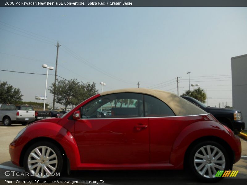 Salsa Red / Cream Beige 2008 Volkswagen New Beetle SE Convertible