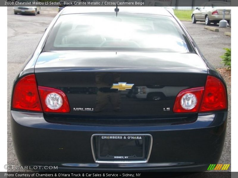 Black Granite Metallic / Cocoa/Cashmere Beige 2008 Chevrolet Malibu LS Sedan