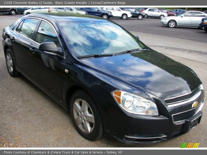 Black Granite Metallic / Cocoa/Cashmere Beige 2008 Chevrolet Malibu LS Sedan