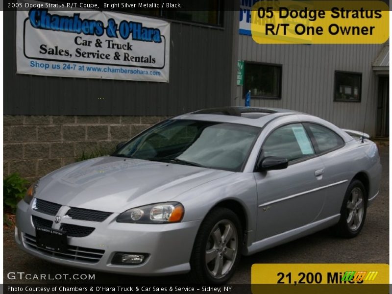 Bright Silver Metallic / Black 2005 Dodge Stratus R/T Coupe