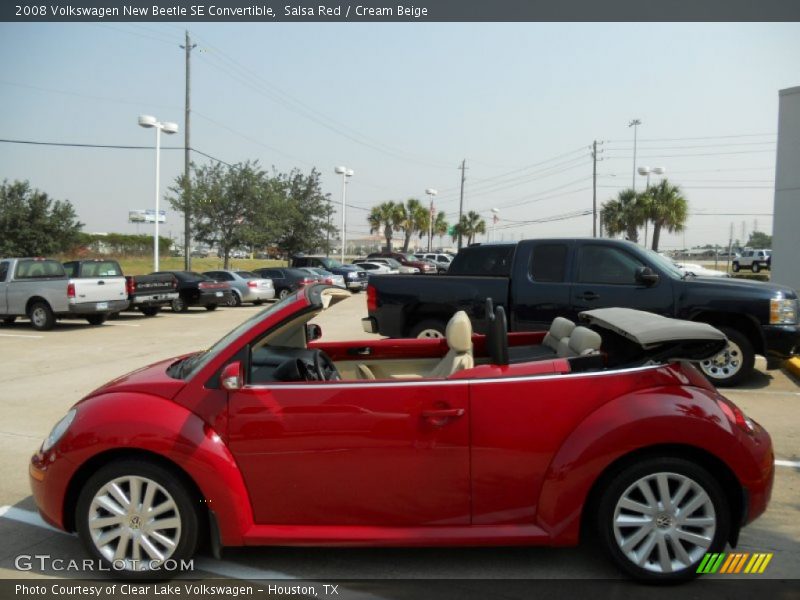 Salsa Red / Cream Beige 2008 Volkswagen New Beetle SE Convertible