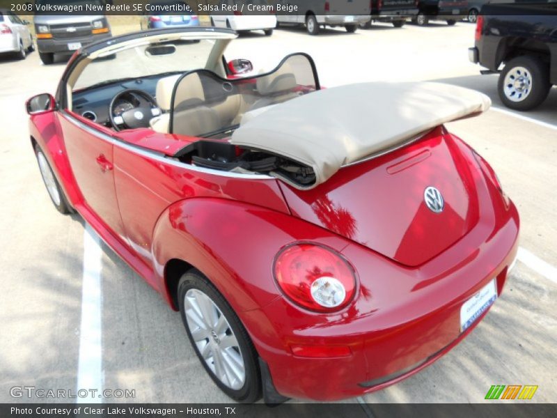 Salsa Red / Cream Beige 2008 Volkswagen New Beetle SE Convertible