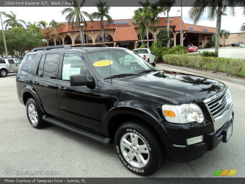 Black / Black 2009 Ford Explorer XLT