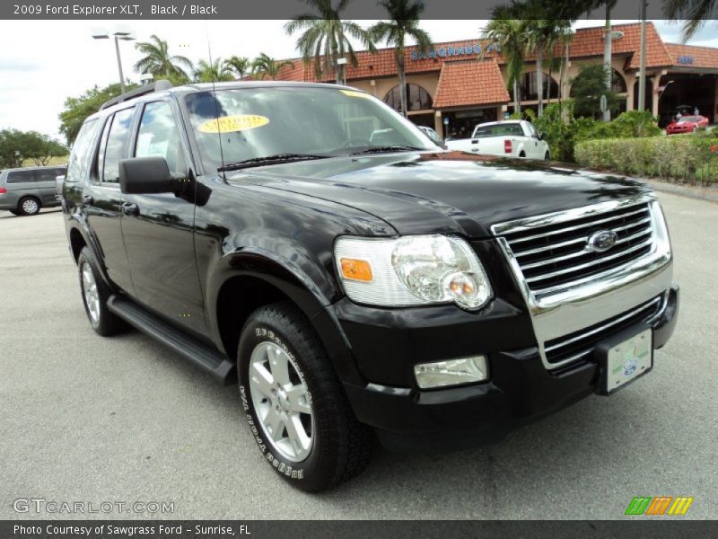 Black / Black 2009 Ford Explorer XLT