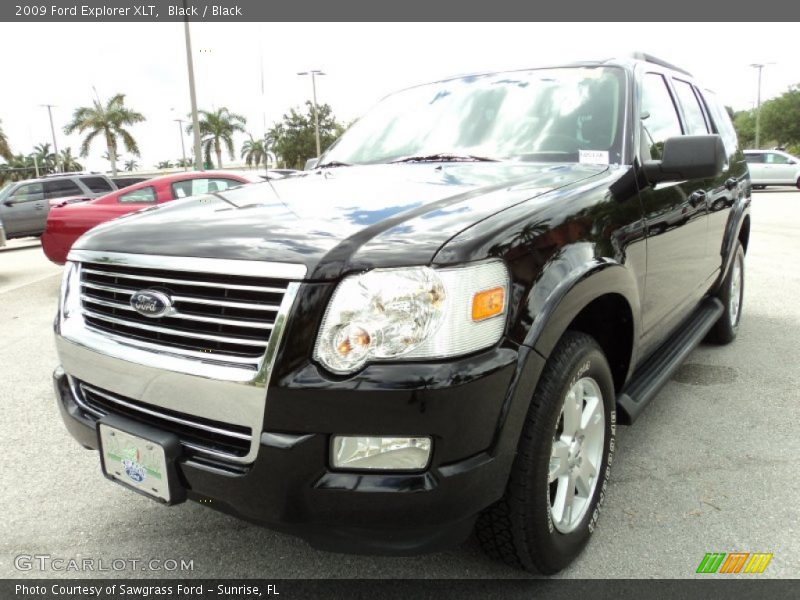 Black / Black 2009 Ford Explorer XLT