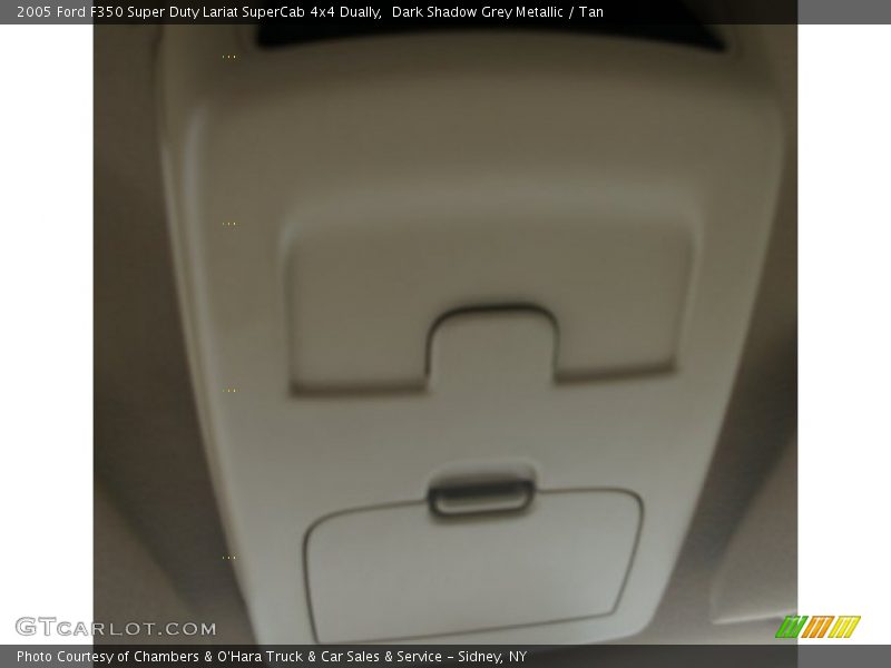 Dark Shadow Grey Metallic / Tan 2005 Ford F350 Super Duty Lariat SuperCab 4x4 Dually