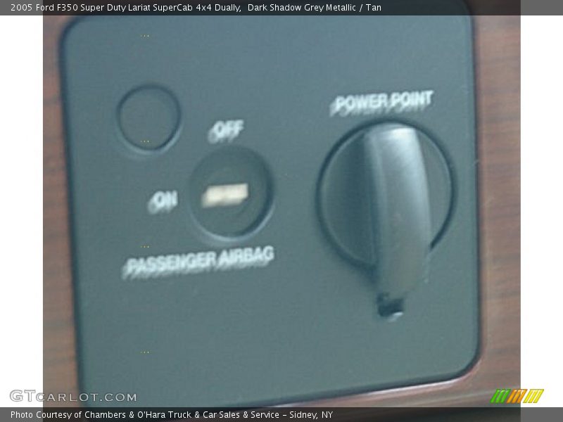 Dark Shadow Grey Metallic / Tan 2005 Ford F350 Super Duty Lariat SuperCab 4x4 Dually