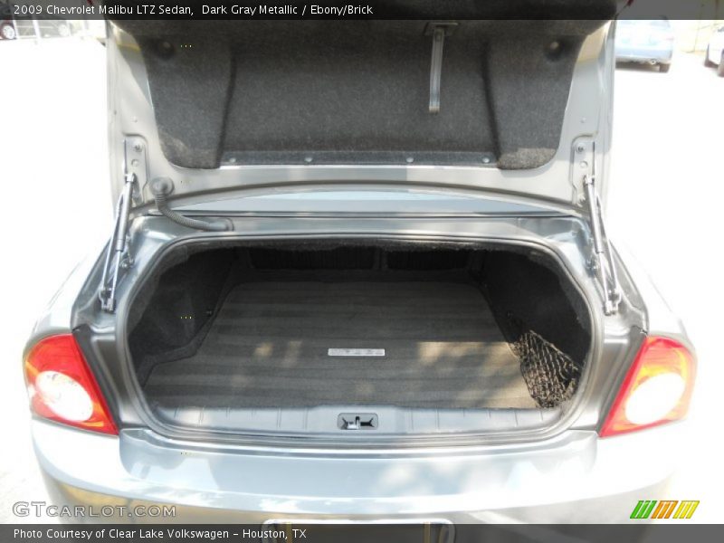 Dark Gray Metallic / Ebony/Brick 2009 Chevrolet Malibu LTZ Sedan