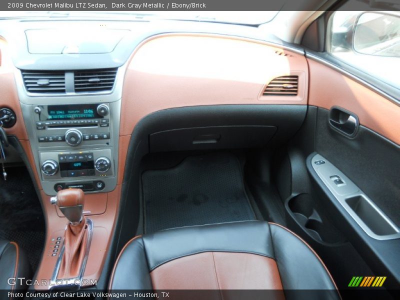 Dark Gray Metallic / Ebony/Brick 2009 Chevrolet Malibu LTZ Sedan