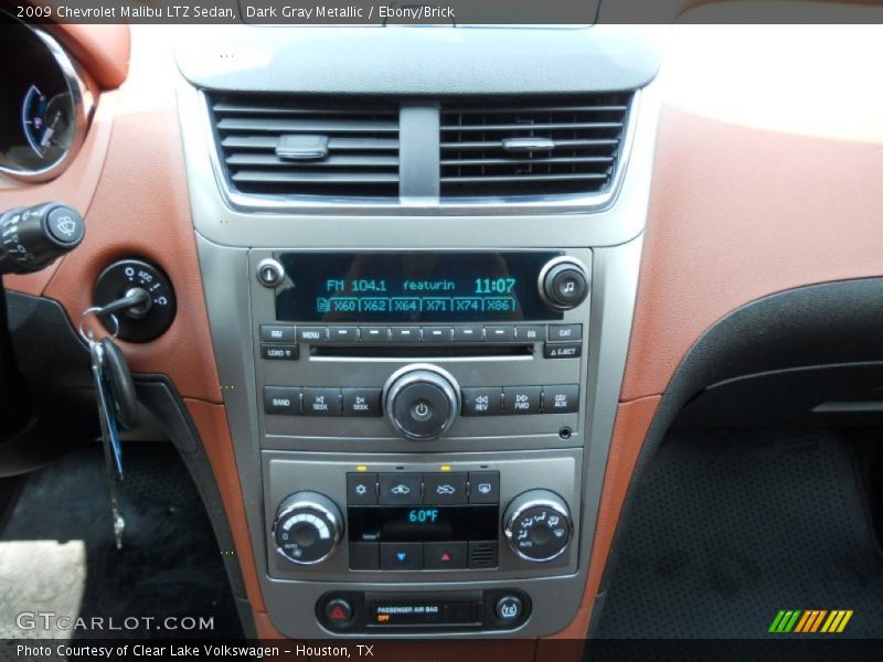 Dark Gray Metallic / Ebony/Brick 2009 Chevrolet Malibu LTZ Sedan