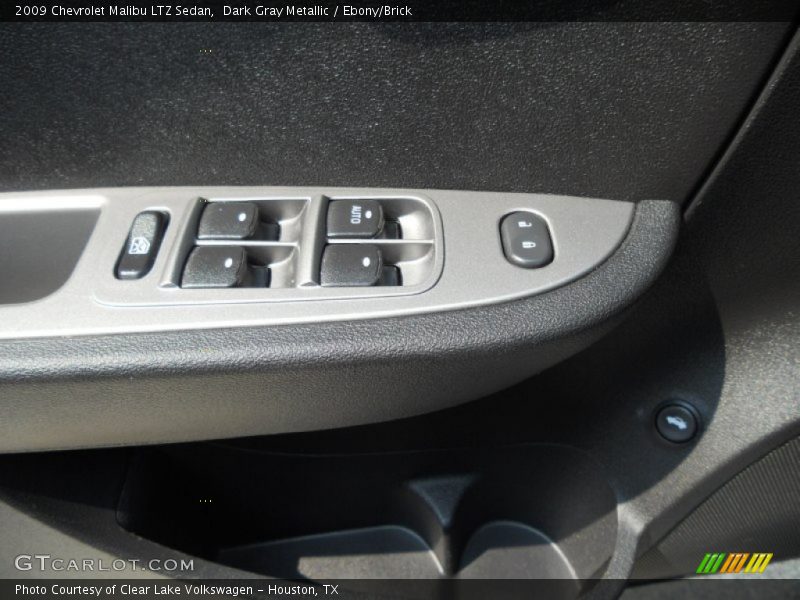 Dark Gray Metallic / Ebony/Brick 2009 Chevrolet Malibu LTZ Sedan